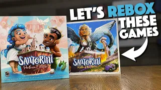 RE-BOXing Santorini Pantheon Collector's Edition and Riddle of the Sphinx!