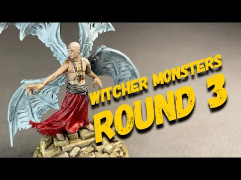 Witcher Monsters Round 3 and Paint Table Tour