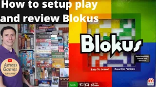 Blokus board game - how to setup play and review abstract strategy combinatorial AmassGames #games