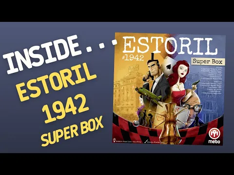 Inside…City of Spies Estoril 1942 Board Game Super Box (4K 60fps)