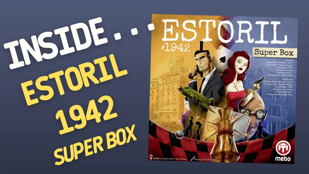 Inside…City of Spies Estoril 1942 Board Game Super Box (4K 60fps)