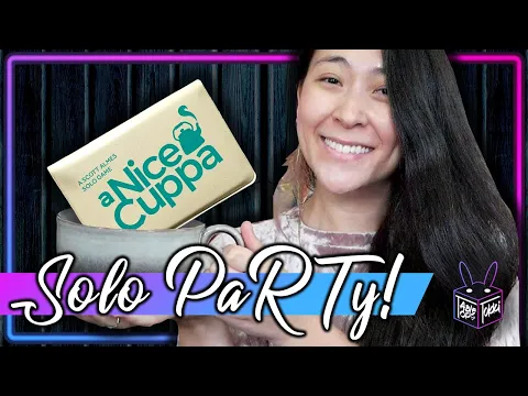 A Nice Cuppa | Solo Board Game PaRTy!!! (Playthrough and Review/ Tutorial, yup!)