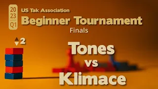 Tones vs Klimace - 2023 Q1 Beginner Tak Tournament FINALS - Game 2 - Live Commentary