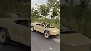 Even the seats are made out of wood! 🤯 #cybertruck #tesla #supercars