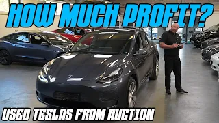 Buying used Tesla's from trade auctions, is there much money to be made?