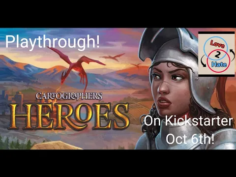 Playthrough of Cartographers Heroes - Coming to Kickstarter Soon!