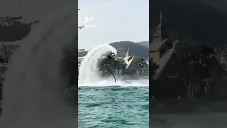 Iron Man has got some competition...🌊🔥🎥 @daniel_guerra.s #flyboard #flyboarding #cooltech
