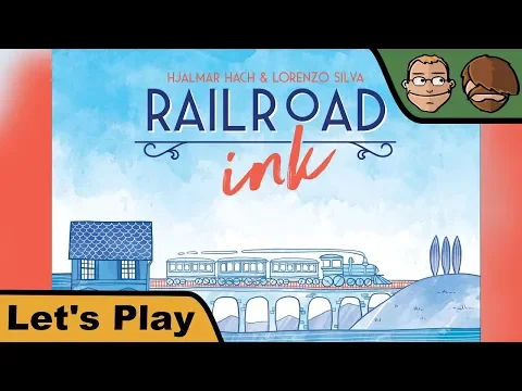 Railroad Ink: Deep Blue Edition - Brettspiel - Let's Play