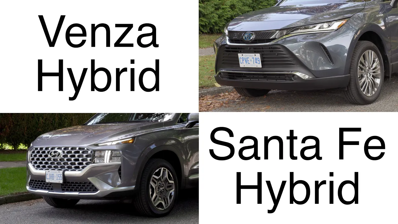 Toyota Venza Hybrid VS Hyundai Santa Fe Hybrid Comparison