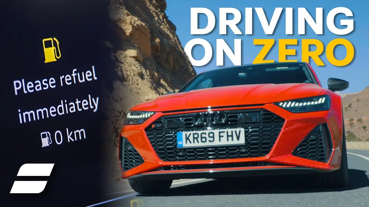 Audi RS7: How Far Can You Drive A V8 With ZERO Fuel? | 4K