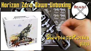 Horizon Zero Dawn the board game Unboxing with SleeplessRonin