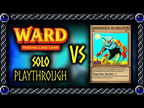 Ward Solo Playthrough VS Owlverine | Boss Stage Cards (Unofficial Variant)