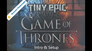 Tiny Epic Game of Thrones Solo Playthrough - Intro and Setup