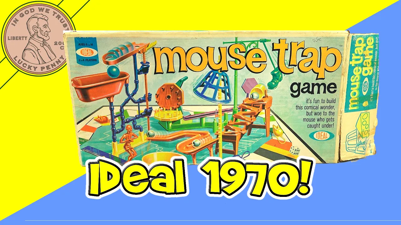 Ep. 2 1970 Mouse Trap Game Parts History. How To Play And Set Up The 1970 Ideal Mouse Trap Game.