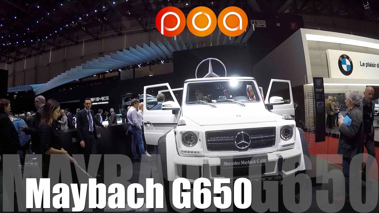 Mercedes Maybach G650 2018 & Mercedes Classe E Cabriolet 2017 - Salon de Genève 2017 12/19