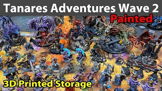 Tanares Adventures Wave 2 Minis Painted & 3D Printed Storage