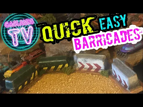 How to Make Miniature Terrain Barricades, Barriers, and Dumpsters for cheap!