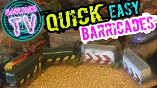How to Make Miniature Terrain Barricades, Barriers, and Dumpsters for cheap!
