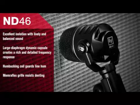 Product video thumbnail for Electro-Voice ND46 Supercardioid Dynamic Mic