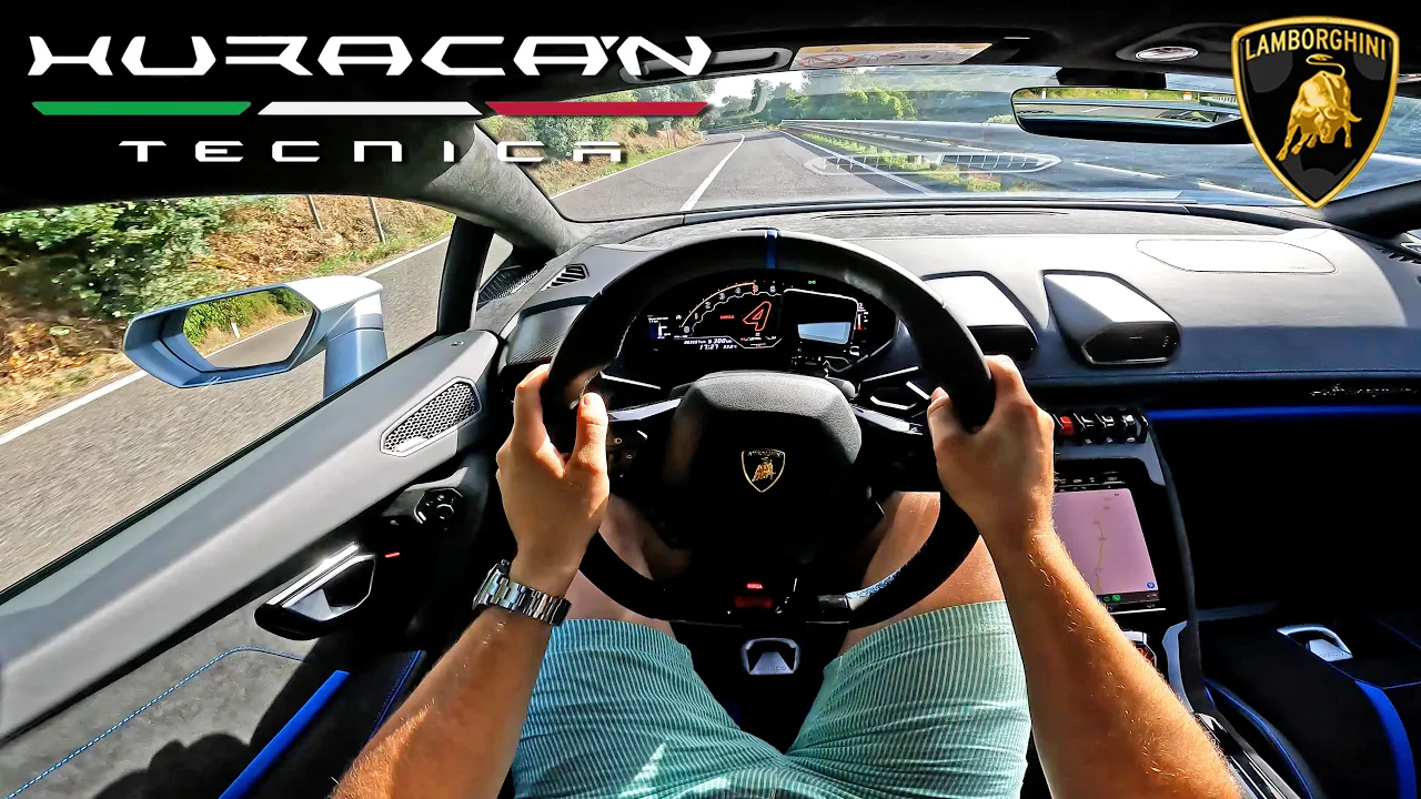 Lamborghini Huracan Tecnica gets chased on PERFECT ROAD!