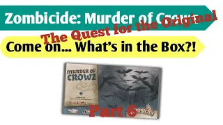 Caw! Caw!: An Unboxing of The Murder of Crowz box for fantasy Zombicide