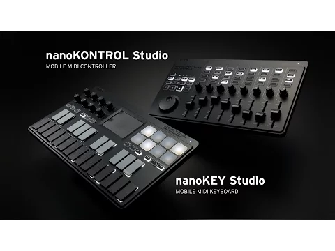 Product video thumbnail for Korg nanoKONTROL Studio Mobile Midi Controller
