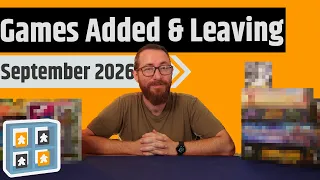 Games Leaving & Being Added: September 2026 - Drillers, Excalibur, Into the Machine & More!!!