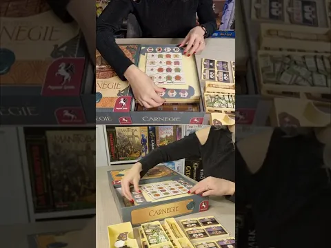 Carnegie Board Game: Reboxing with the 3D printed inserts #shorts