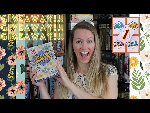 GIVEAWAY! That Old Wallpaper | A Tableau-Building, Card Game