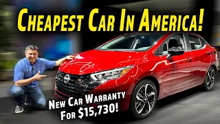 The Most Frugal Car in America | 2023 Nissan Versa In-Person First Look