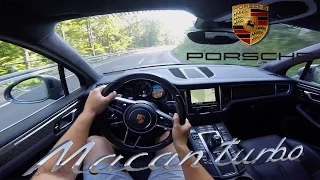 Porsche Macan Turbo Test Drive POV Acceleration 480 HP RaceChip Tuned