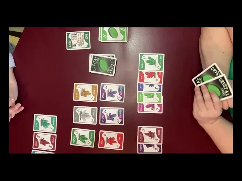 Playthrough of a full round of Crystals: The Card Game