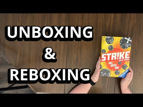 Strike - Family Party Dice Game - Unboxing & Reboxing - What's in the Box?