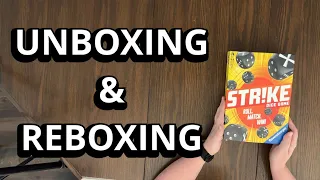 Strike - Family Party Dice Game - Unboxing & Reboxing - What's in the Box?