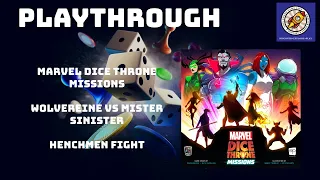 Marvel Dice Throne Missions Wolverine vs. Mister Sinister Henchmen Fight