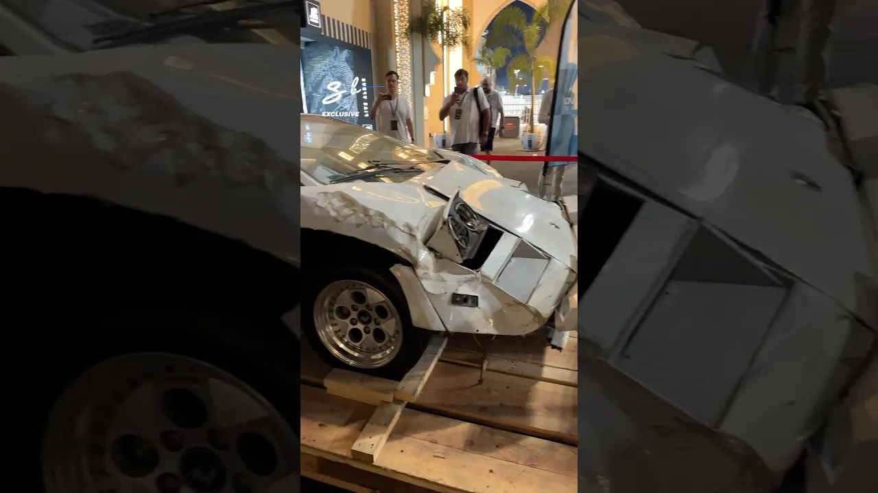 It's the exact Lamborghini Countach from The Wolf of Wall Street 😱 #cars #lamborghini #supercars