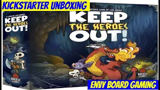 Kickstarter Unboxing: Keep the Heroes Out!