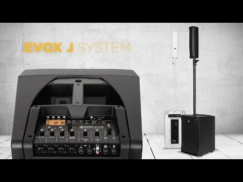 Product video thumbnail for RCF Evox J8 Powered 2-Way Portable Array - White