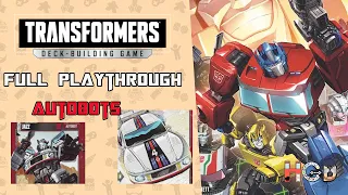 Transformers Deck Building Game AUTOBOTS Solo play through session as Jazz