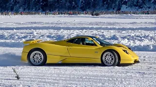 Supercars at I.C.E. St. Moritz plus how to drift a classic Ferrari on a frozen lake
