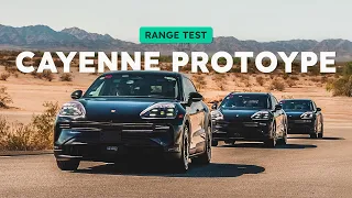 Porsche Cayenne Prototype Range Test - Over 350 Miles!