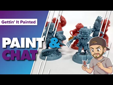Marvel United Miniature Painting Live Stream and Chat