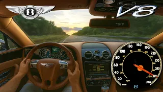 Bentley Flying Spur V8 // 310KMH CHASING the SUNSET on AUTOBAHN
