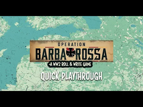Playthrough: Operation Barbarossa: A WW2 Roll & Write Game