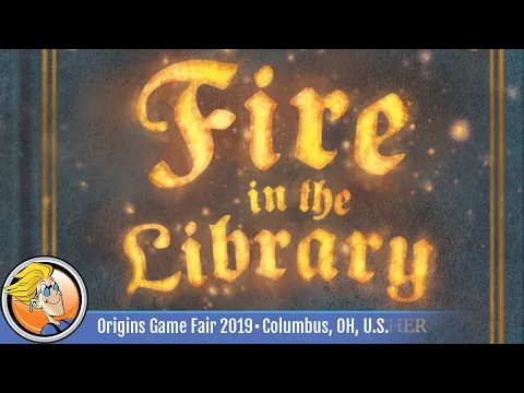 Fire in the Library — game overview at Origins Game Fair 2019