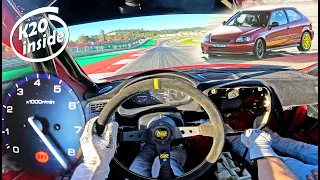 HONDA CIVIC EK - K20 VTEC 9000RPM // REVIEW on PORTIMAO