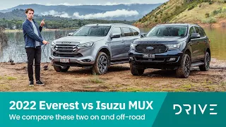2022 Isuzu MU-X LS-T v Ford Everest Sport comparison | Drive.com.au