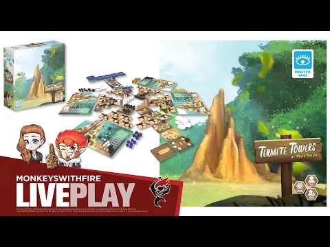 TERMITE TOWERS || BRIGHT EYE GAMES || BOARD GAME LIVE PLAY