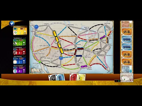 Ticket to Ride digital playthrough