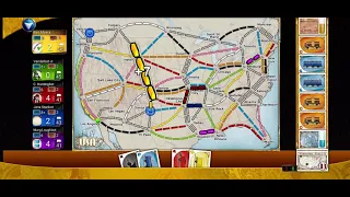 Ticket to Ride digital playthrough